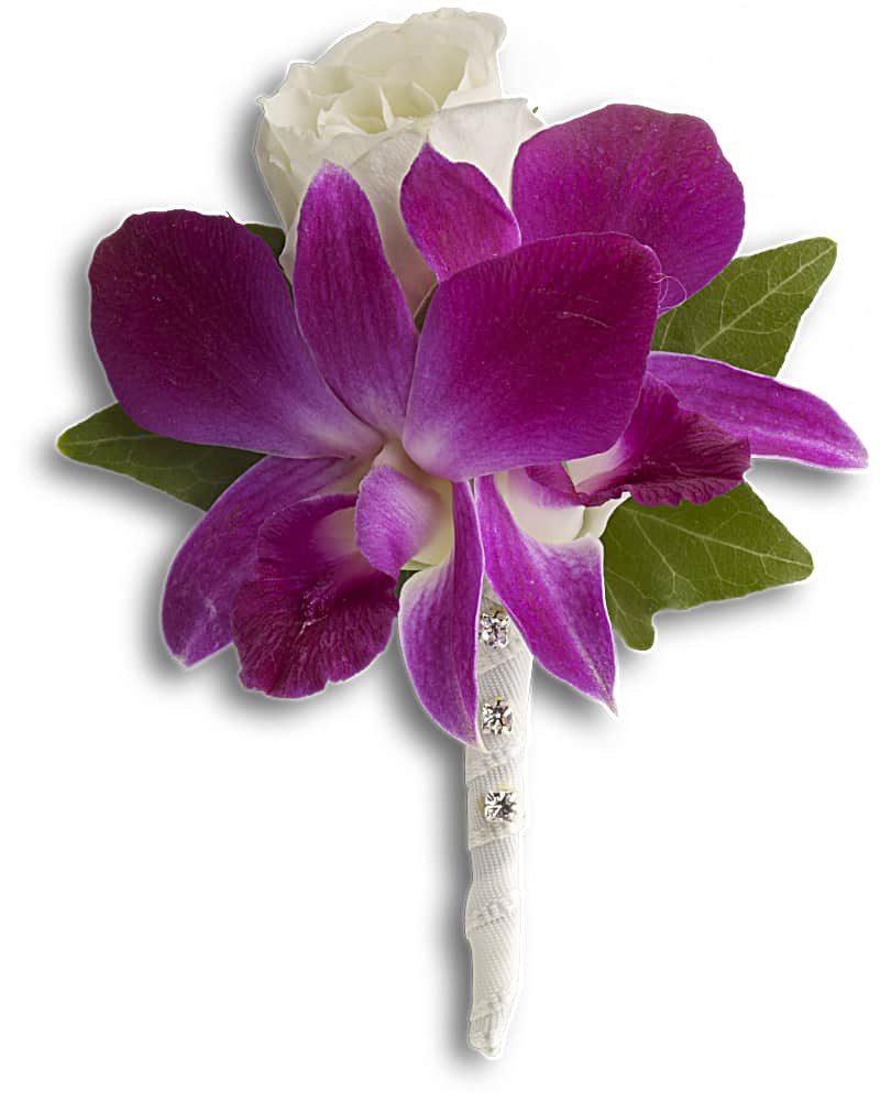 Boutonnière Frais En Fuschia