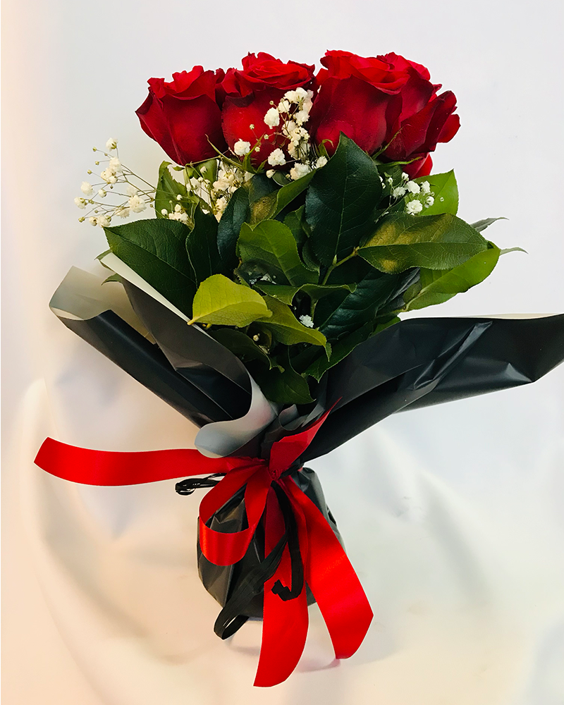 Bouquett’o 6 Roses Rouges